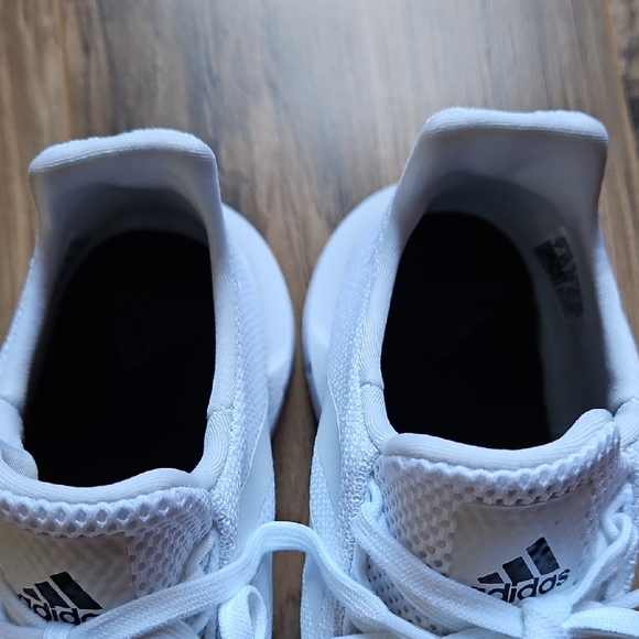 Adidas White Swift Running Mesh Sneakers - Picture 10 of 12